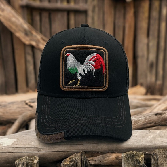 Mexico Rooster Gallo Snapback Baseball Cap, Curved Brim - Picture 1 of 8